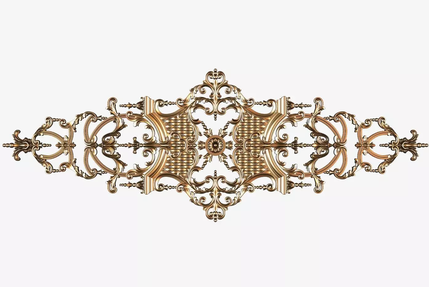 Carved decor ornament for cnc 24 3D model