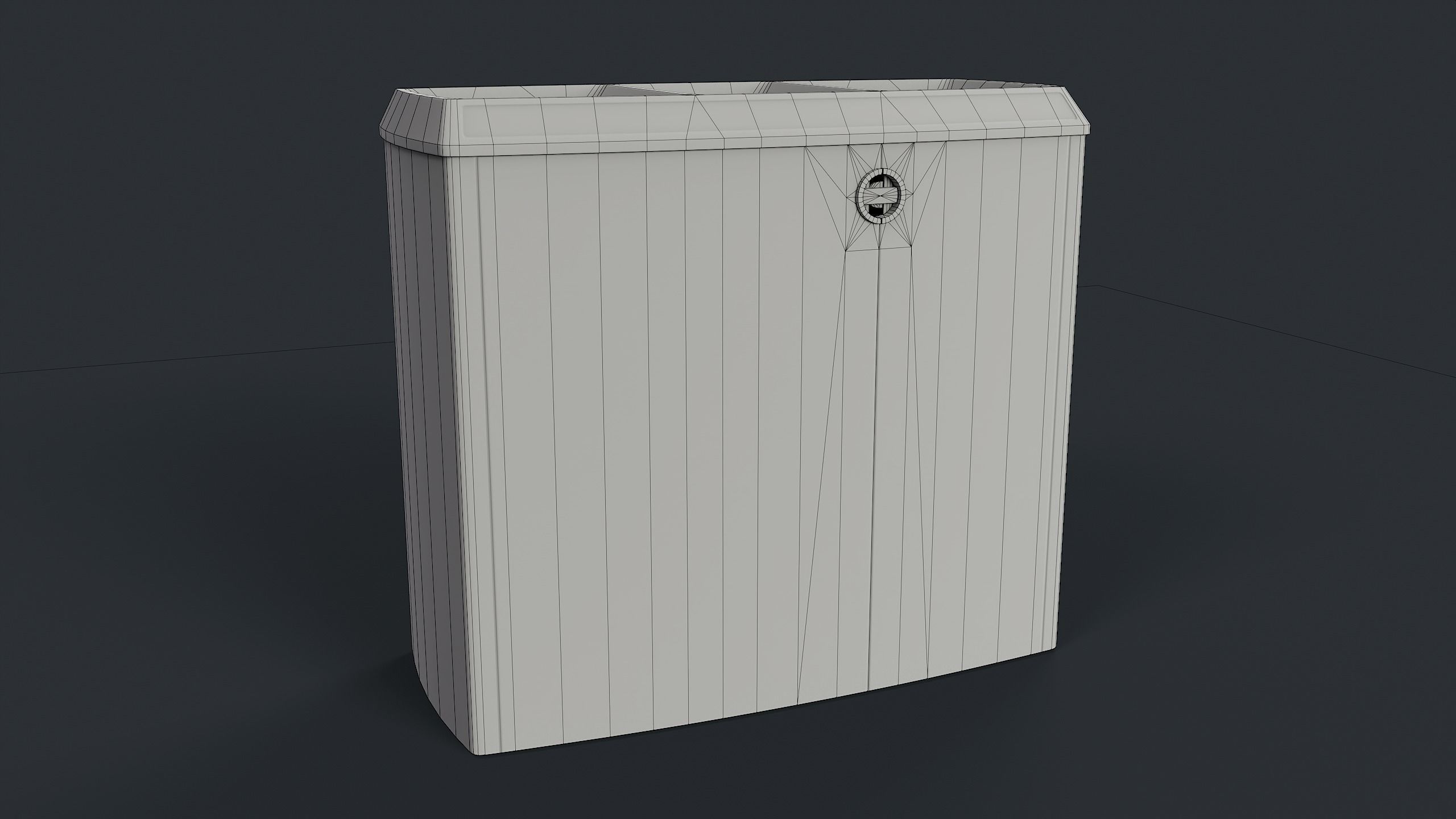 Street Trash Can 21 PBR Game Ready Low-poly 3D model_18