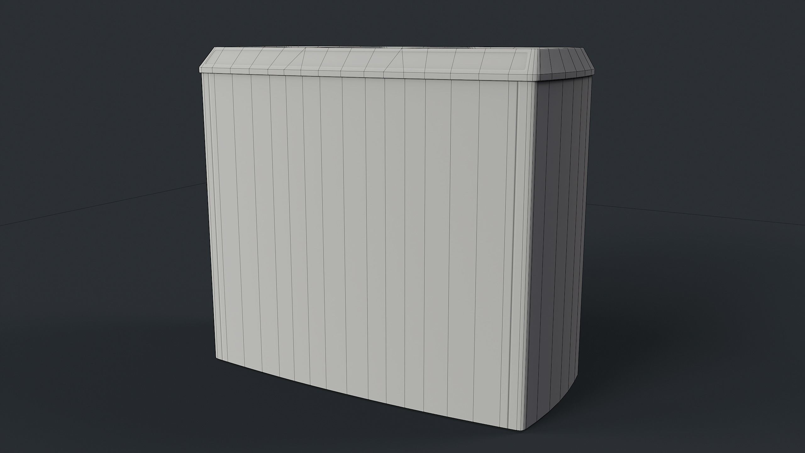 Street Trash Can 21 PBR Game Ready Low-poly 3D model_22