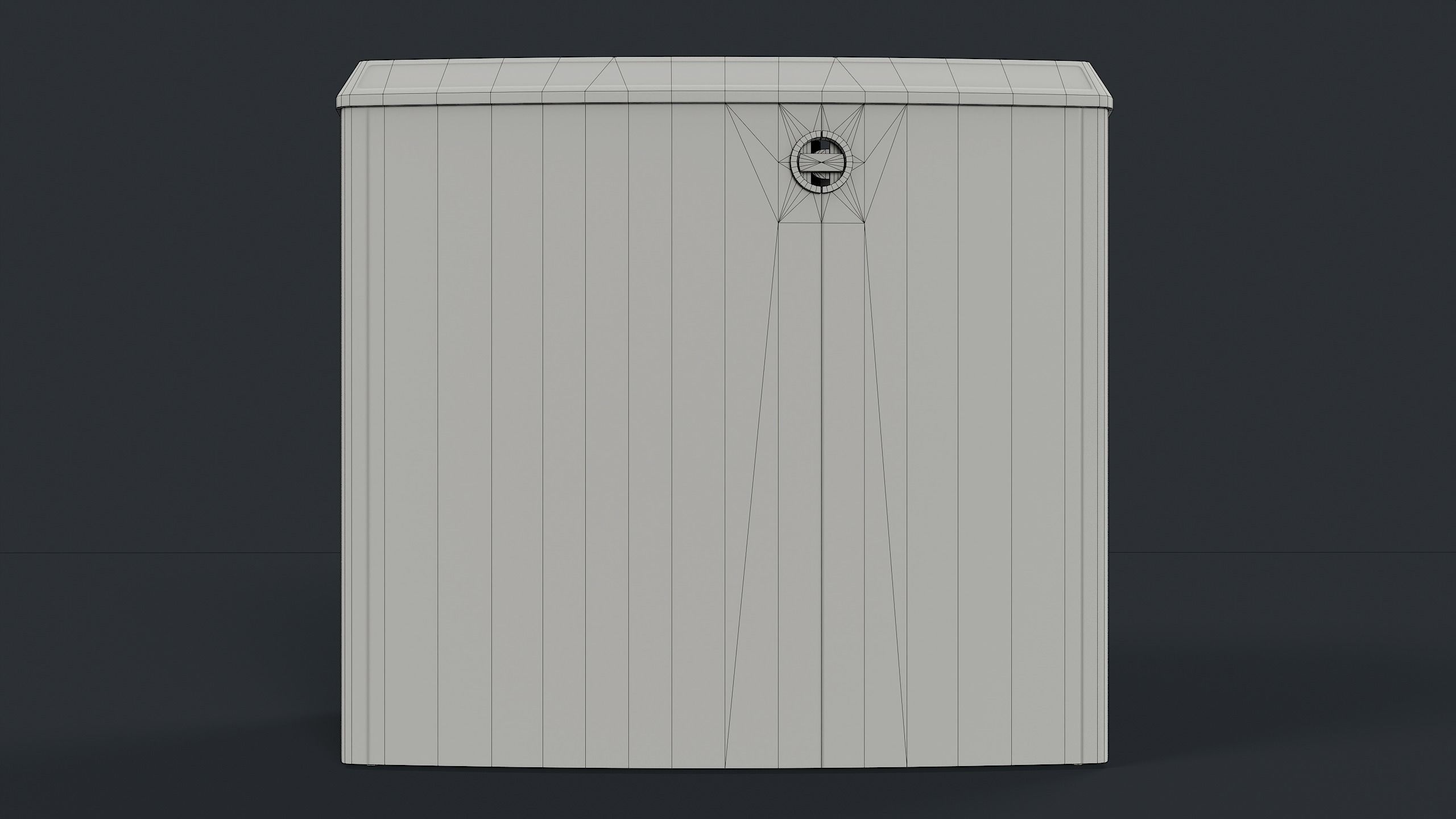 Street Trash Can 21 PBR Game Ready Low-poly 3D model_19