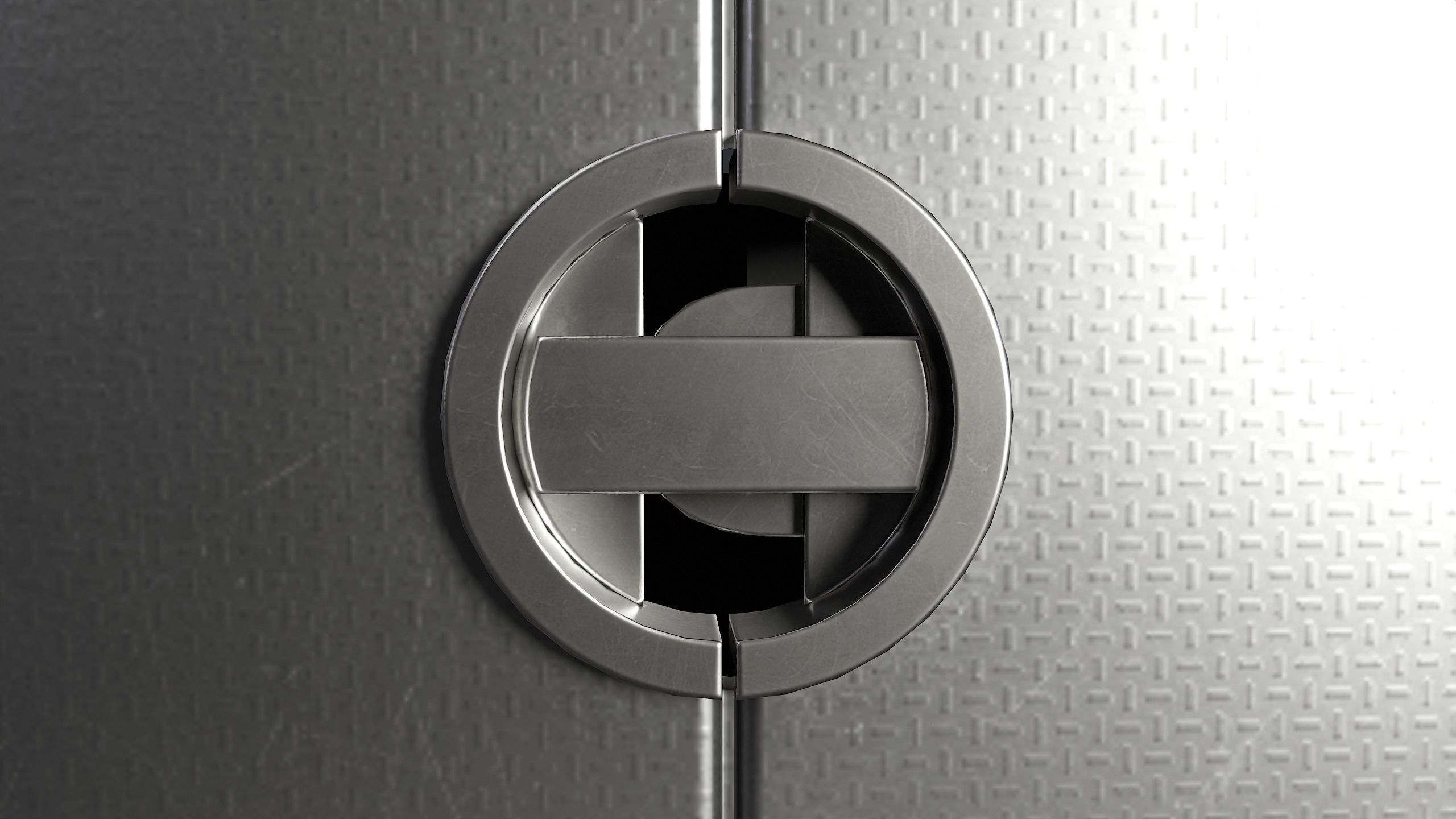 Street Trash Can 21 PBR Game Ready Low-poly 3D model_16