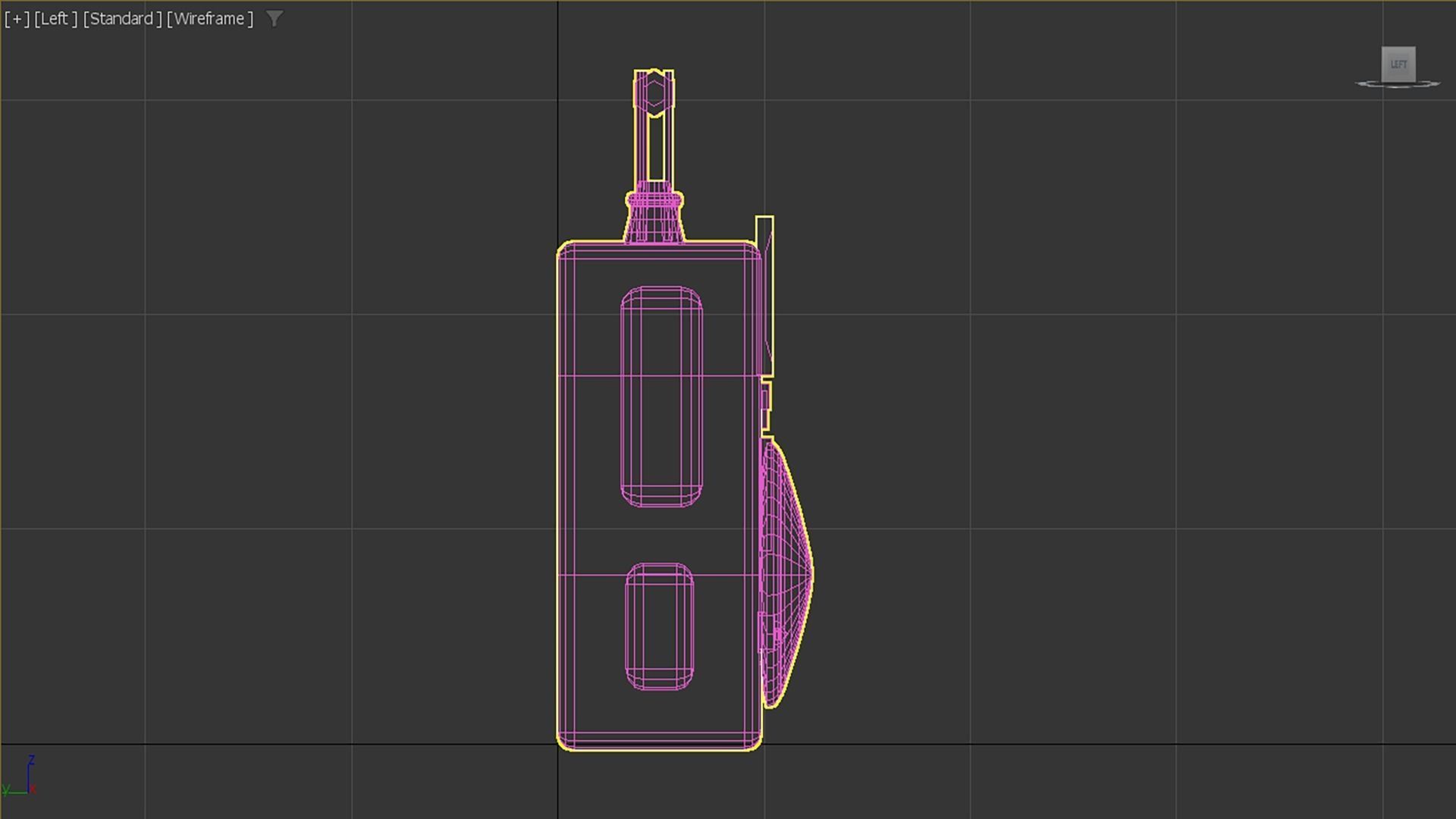 Synthwave Radio Low-poly 3D model_7