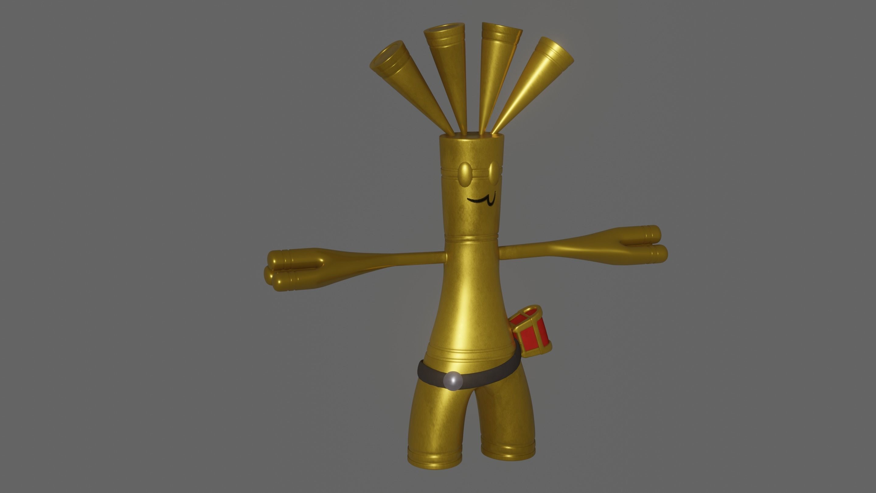 Pokemon Gholdengo and Shiny Version 3D model_2