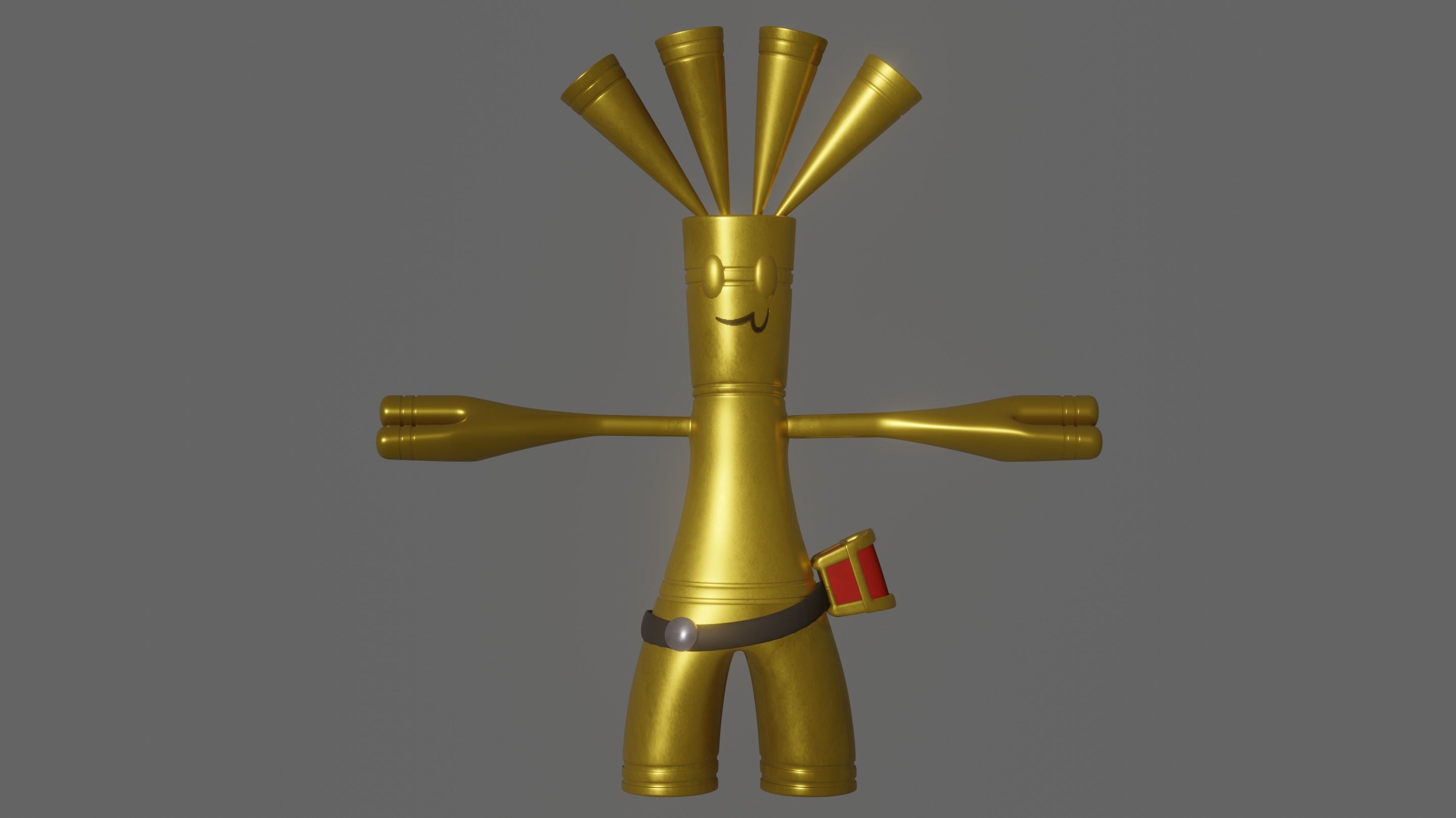 Pokemon Gholdengo and Shiny Version 3D model_5