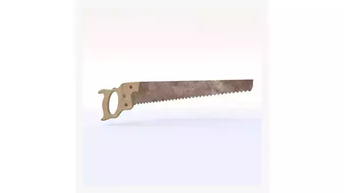 Hand Saw Low-poly 3D model