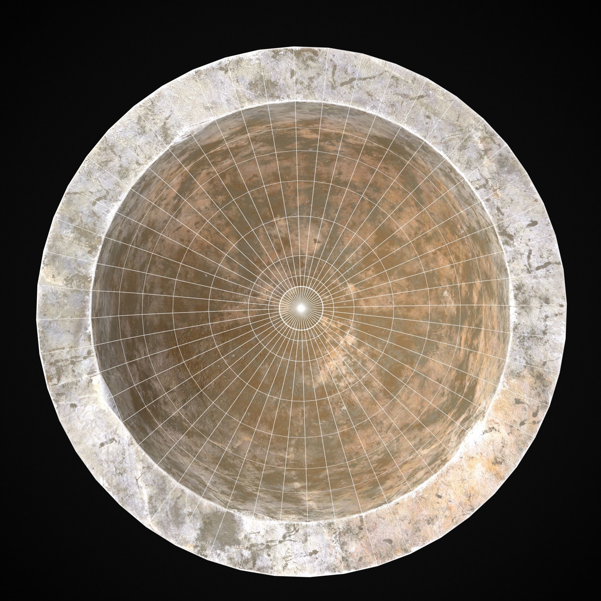 Garden Planter Variation One Low-poly 3D model_6