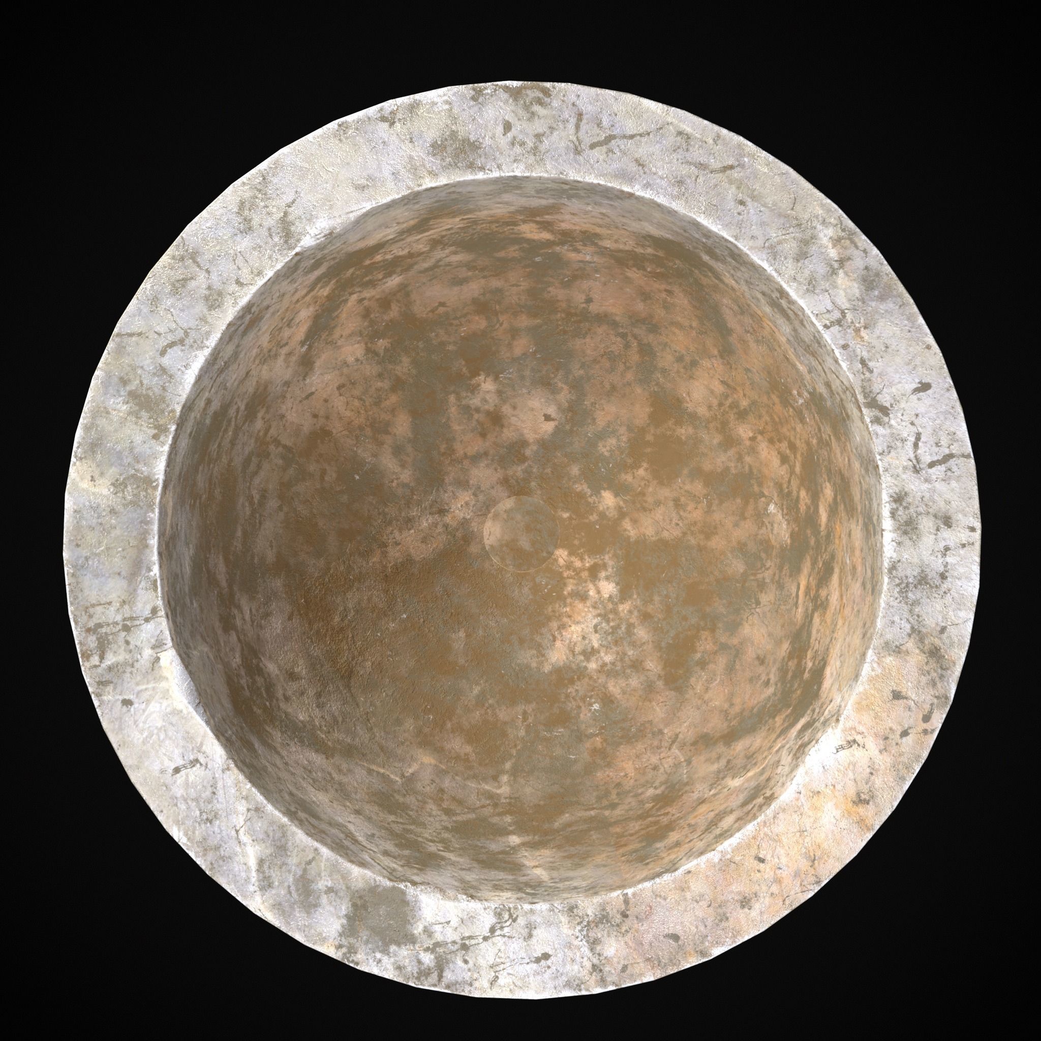 Garden Planter Variation One Low-poly 3D model_5