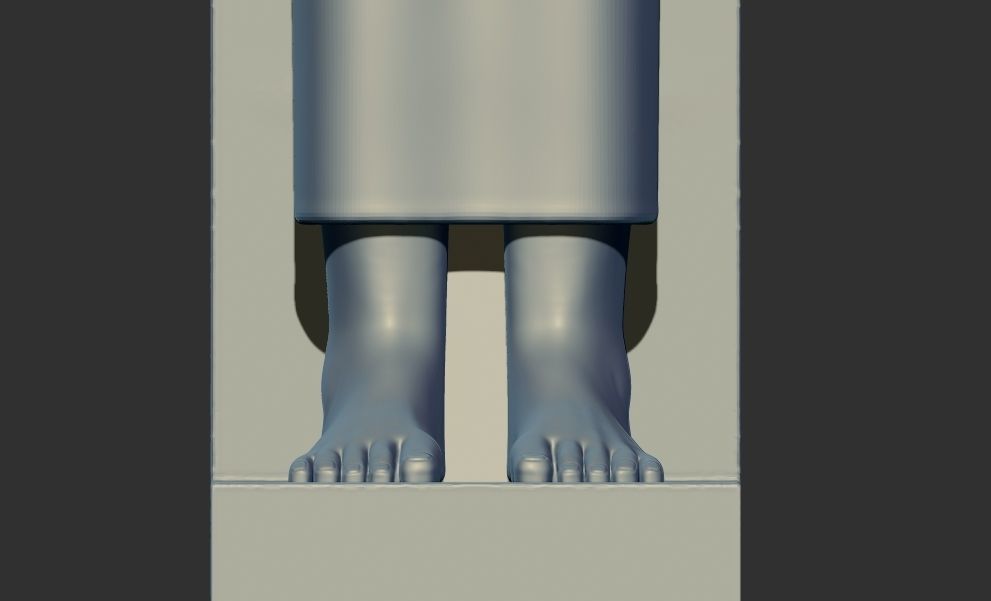 Statue of Lady Sennuwy Pharaoh 3d printable model 3D print model_5