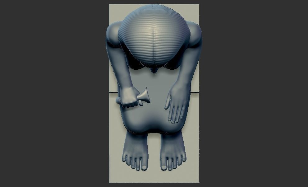 Statue of Lady Sennuwy Pharaoh 3d printable model 3D print model_1