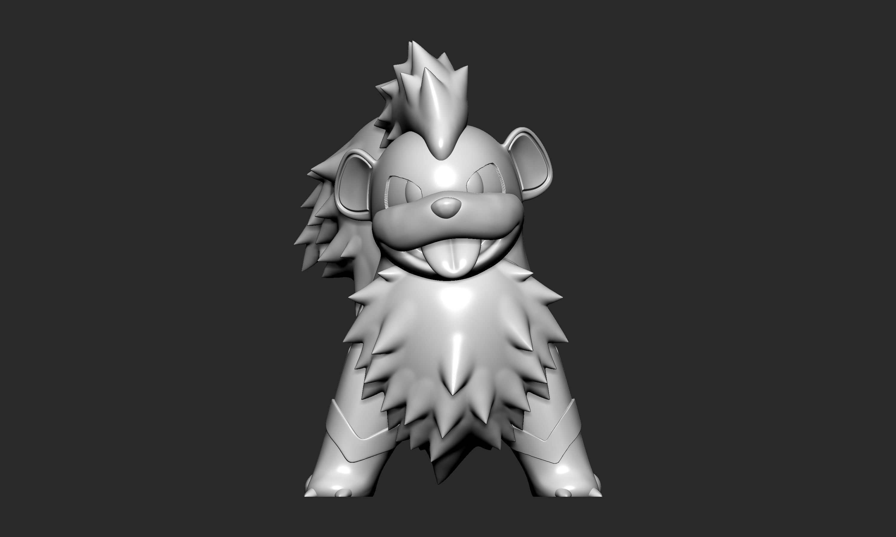 Pokemon - Growlithe  with 2 poses 3D print model_7