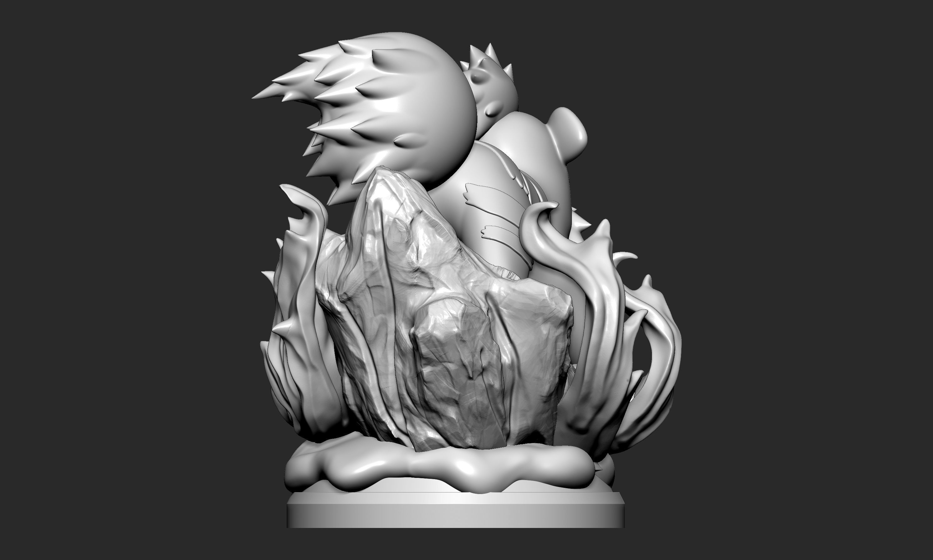 Pokemon - Growlithe Figure  3D print model_11