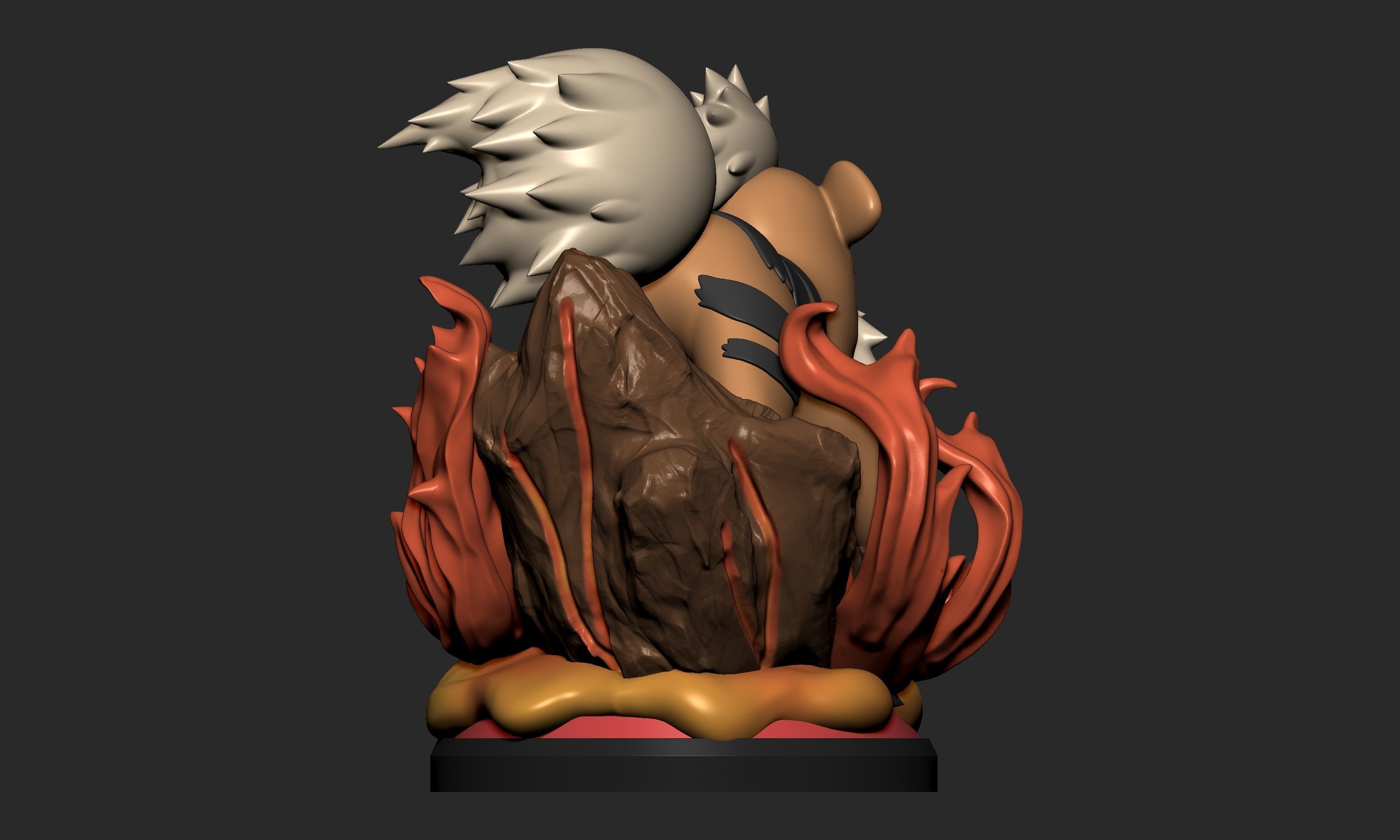 Pokemon - Growlithe Figure  3D print model_10