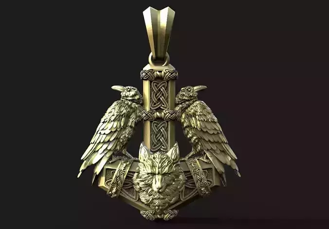 Thor hammer pendant