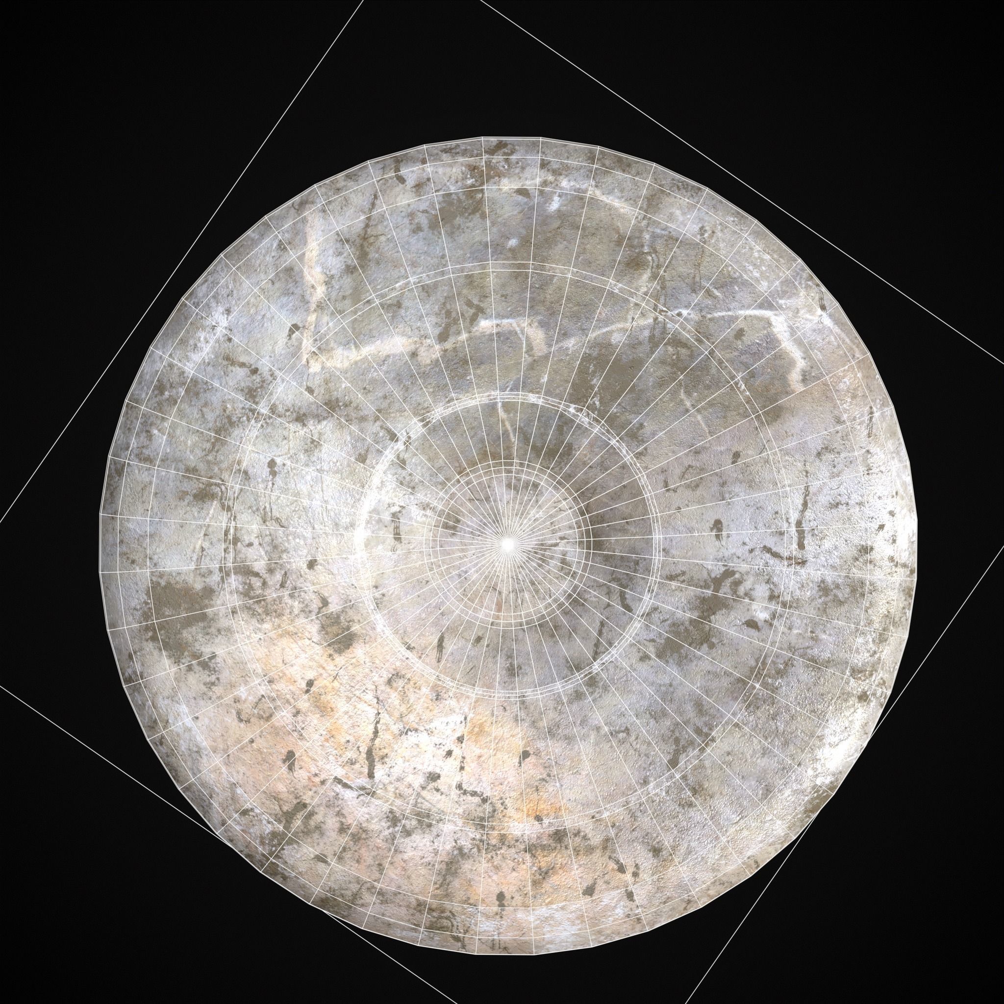 Garden Planter Variation Three Low-poly 3D model_6