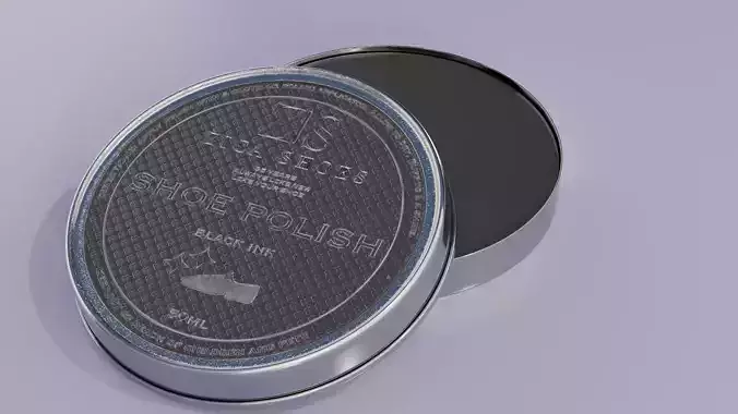 Shoe Polish Footwear care Low-poly 3D model