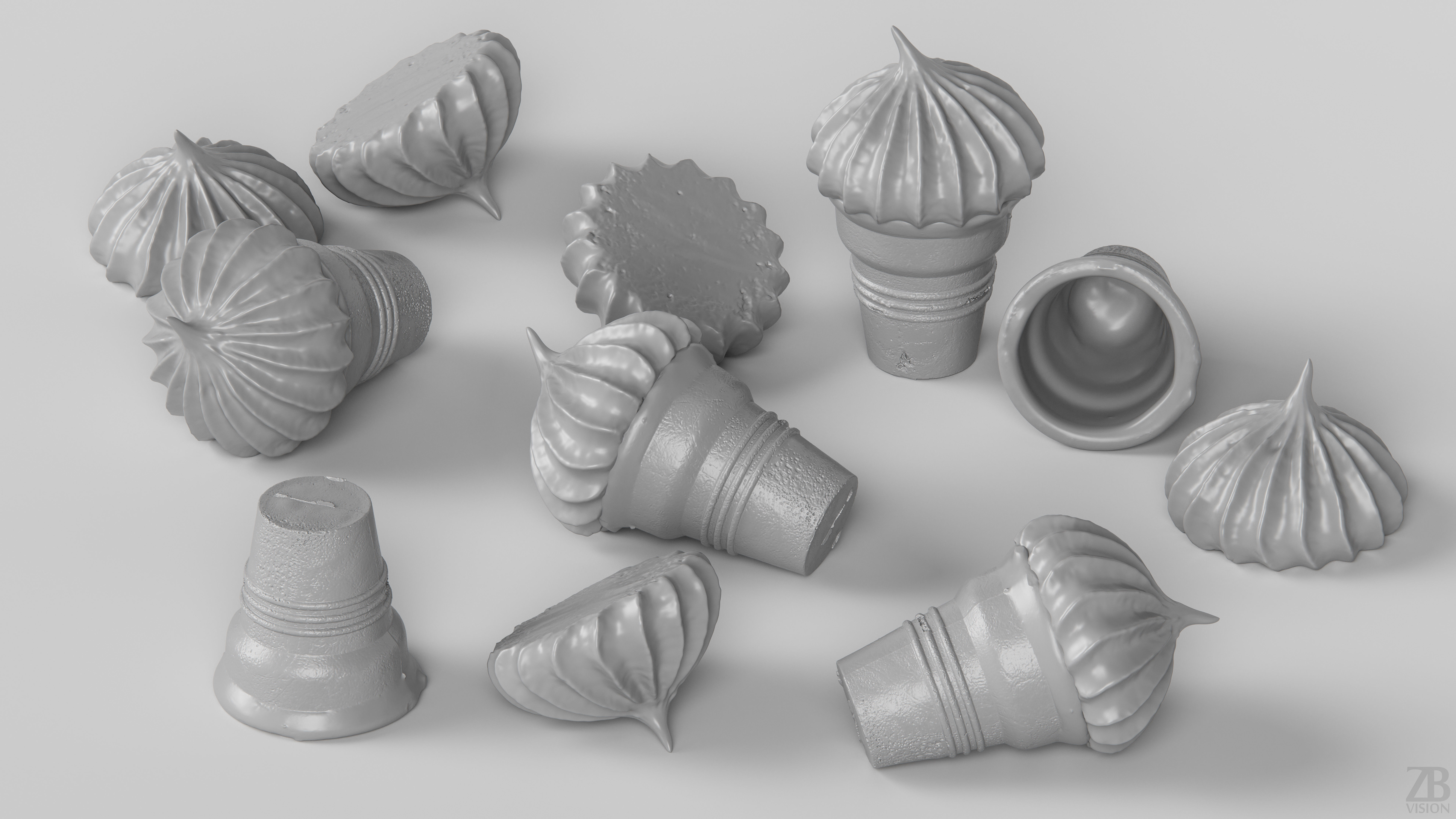 Ice Cream Cone 3D model_3