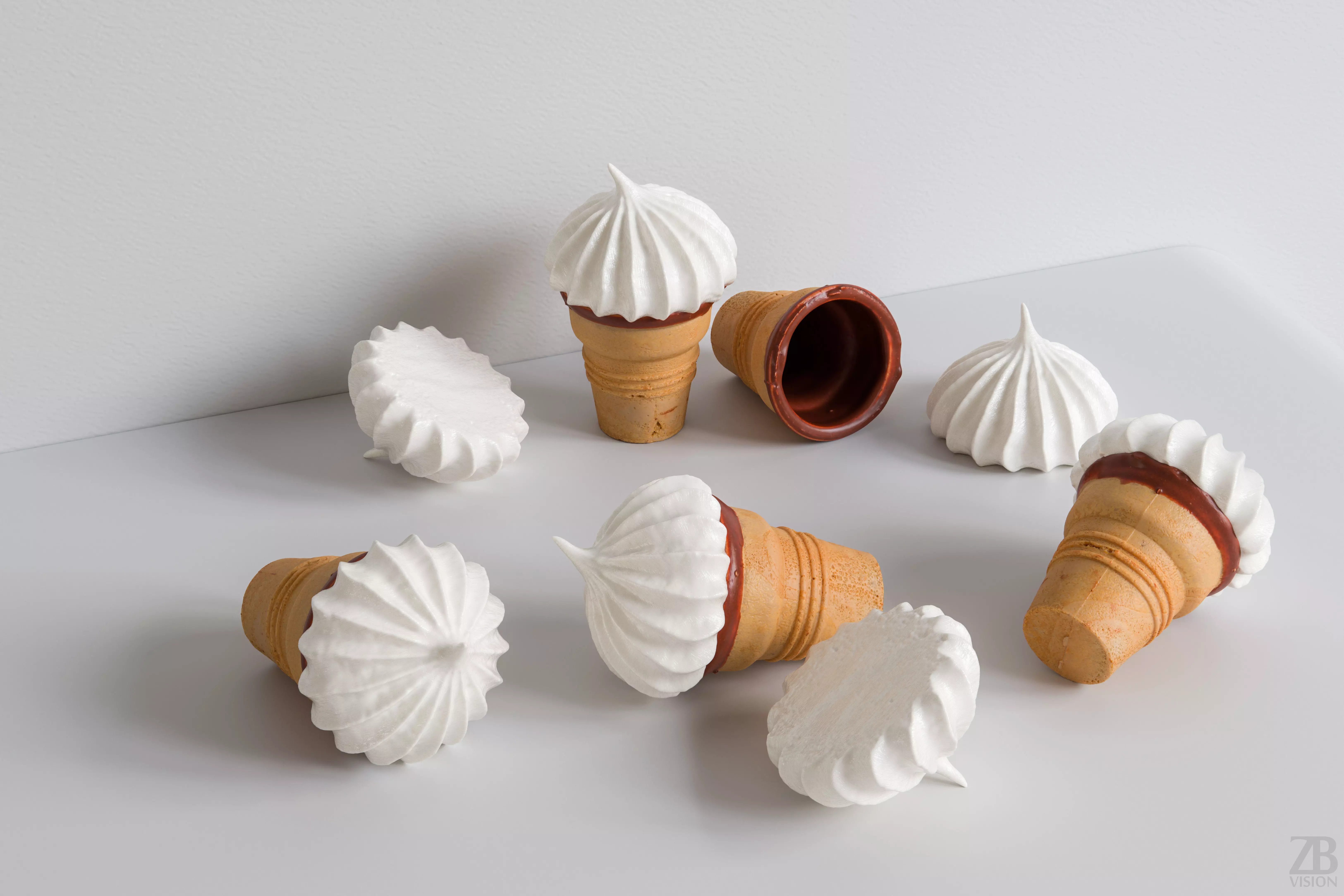 Ice Cream Cone 3D model_0