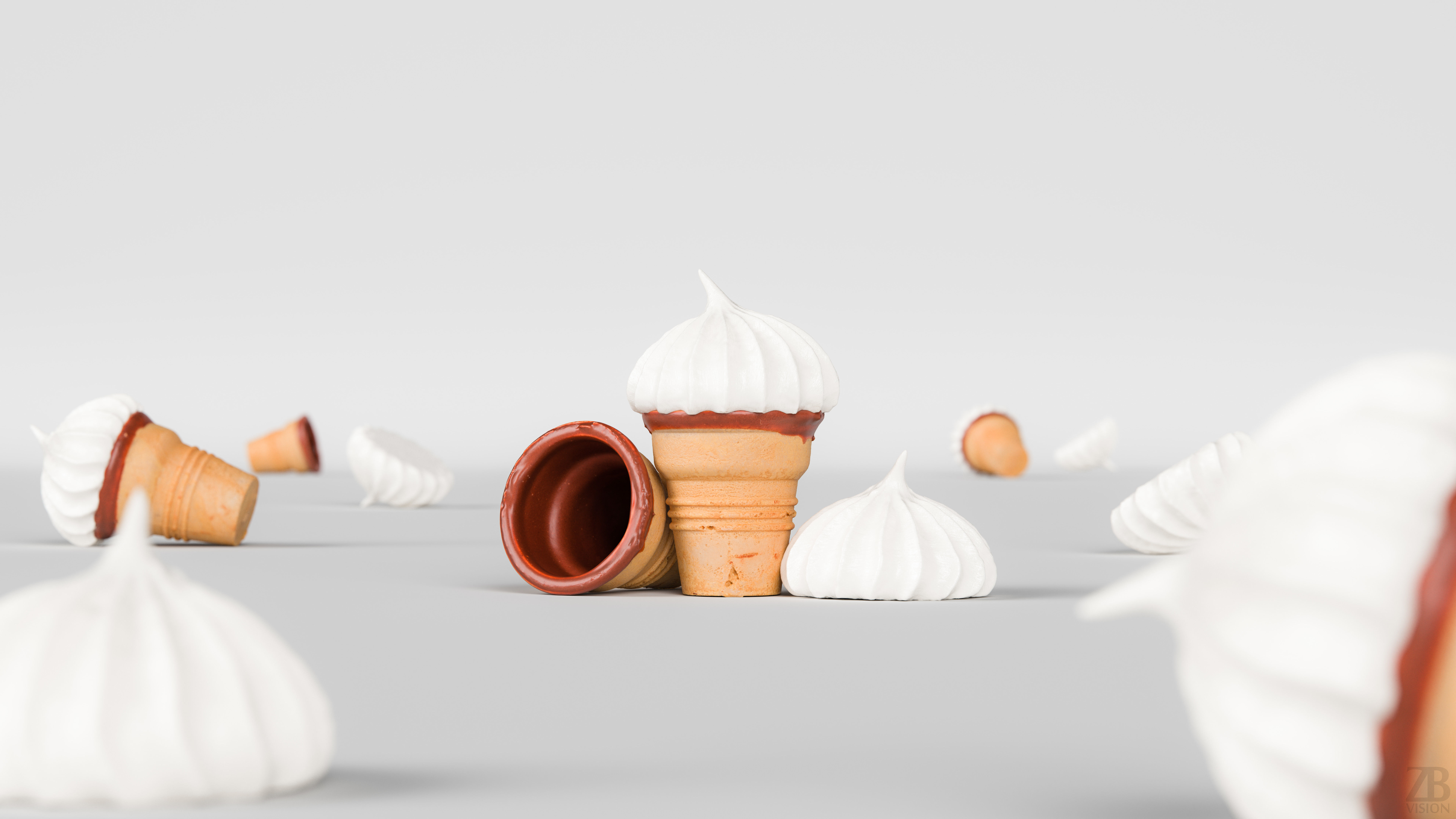 Ice Cream Cone 3D model_1
