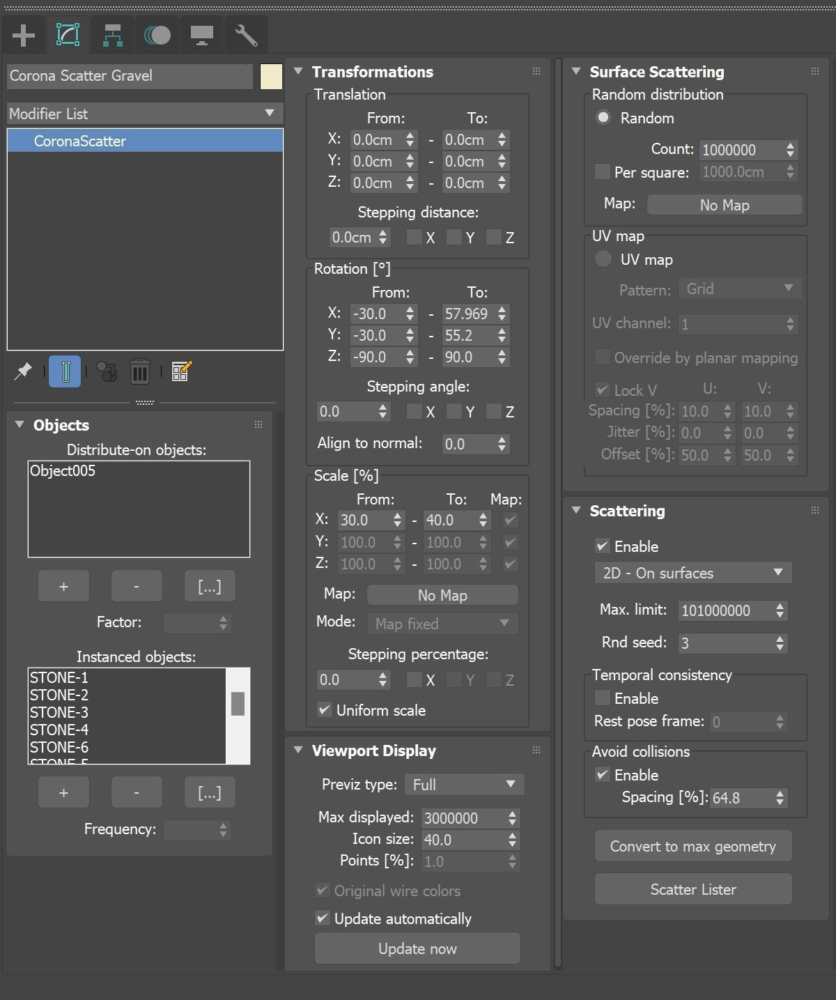 Pond with Plants Big rock 3D model_8