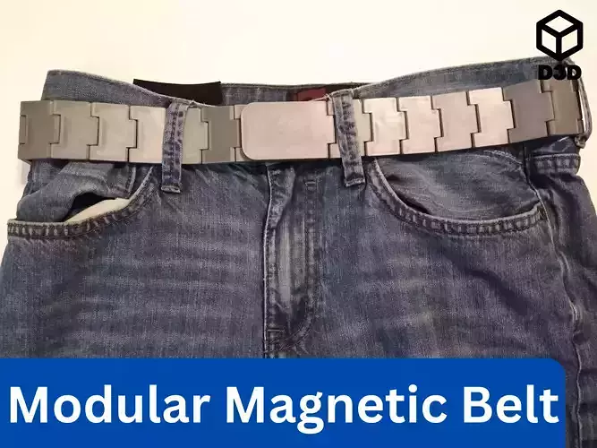 Modular Magnetic Belt 3D print model