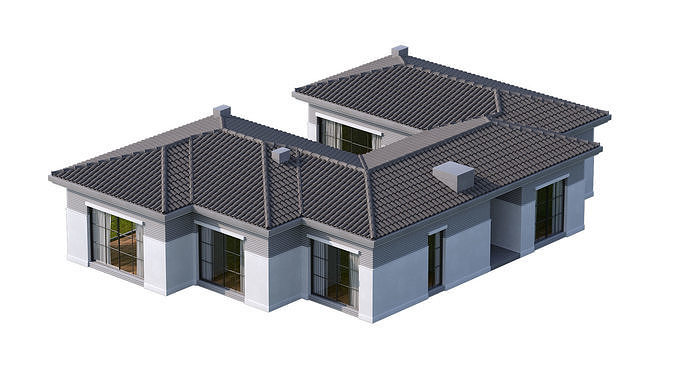 Classic Villa 1 3D model 7
