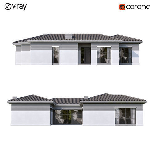 Classic Villa 1 3D model 5