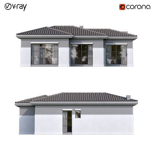 Classic Villa 1 3D model 6