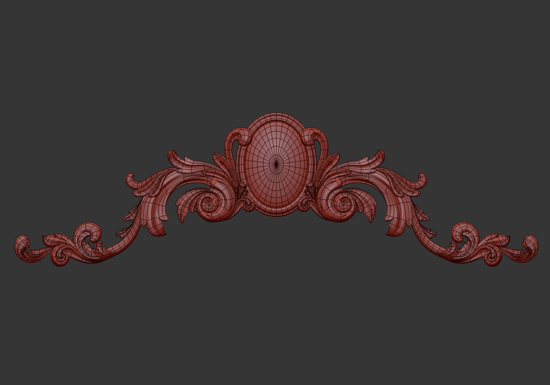 Carved decor 3D model_8