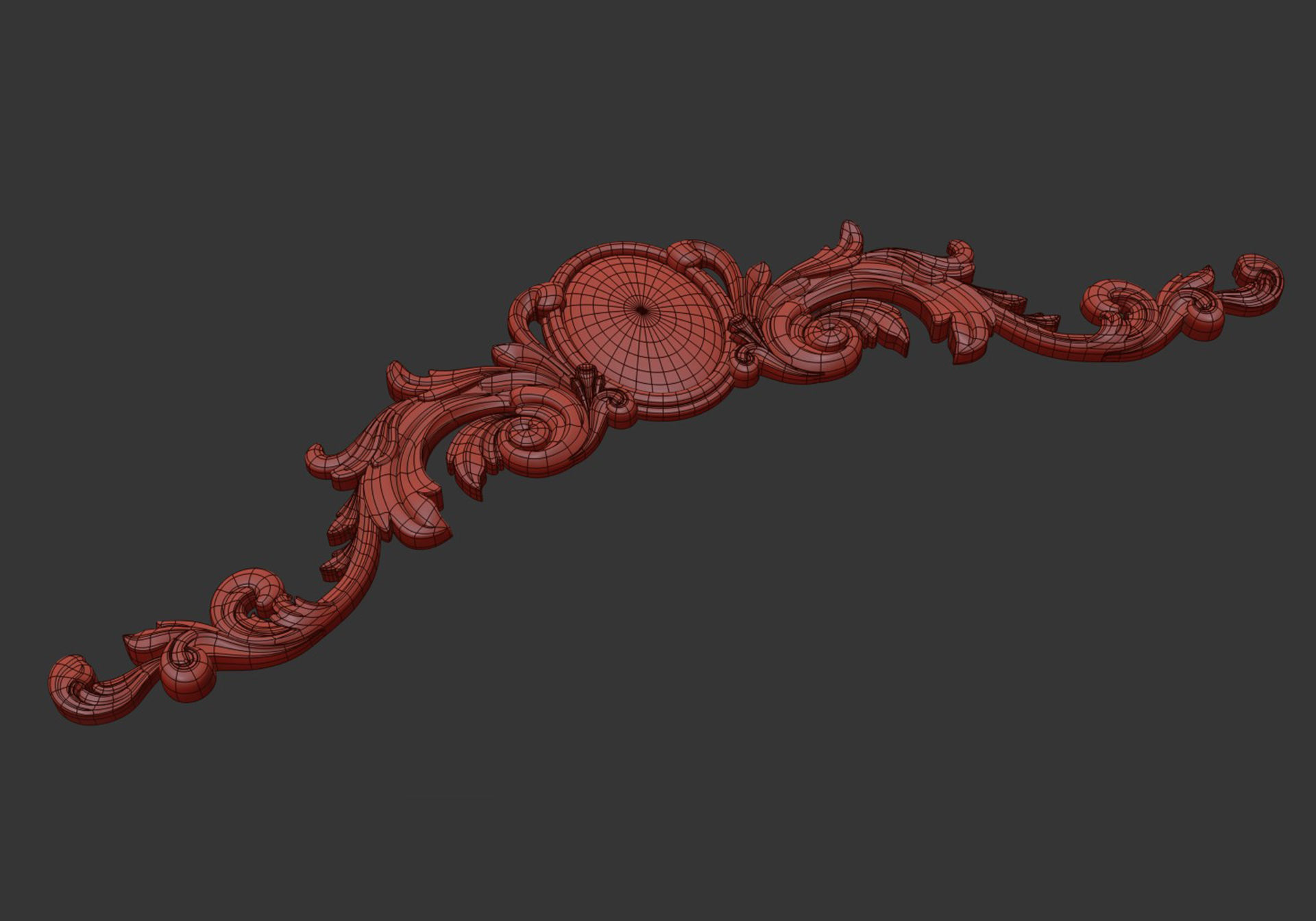 Carved decor 3D model_6