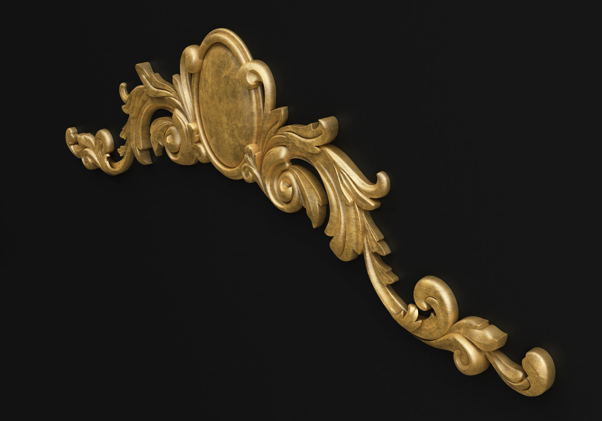 Carved decor 3D model_2