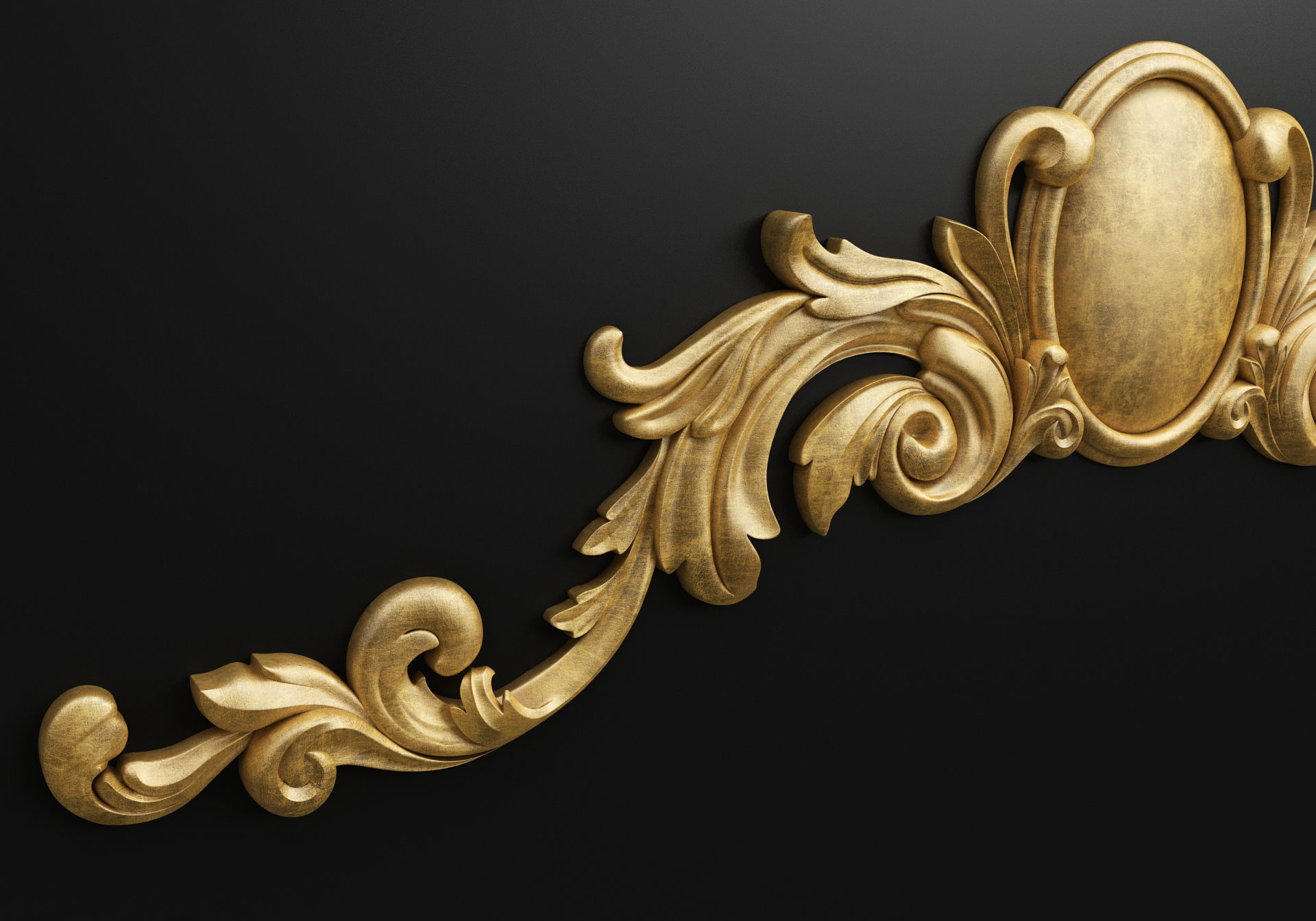Carved decor 3D model_3