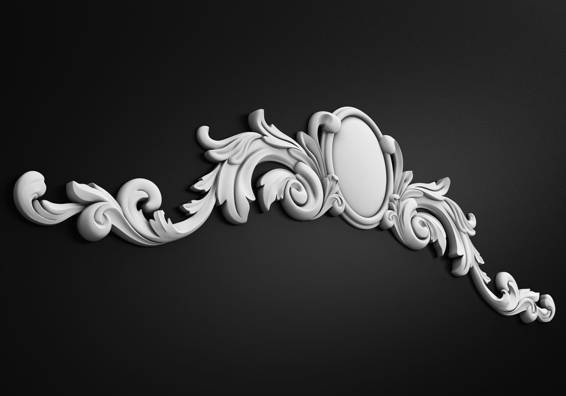 Carved decor 3D model_5