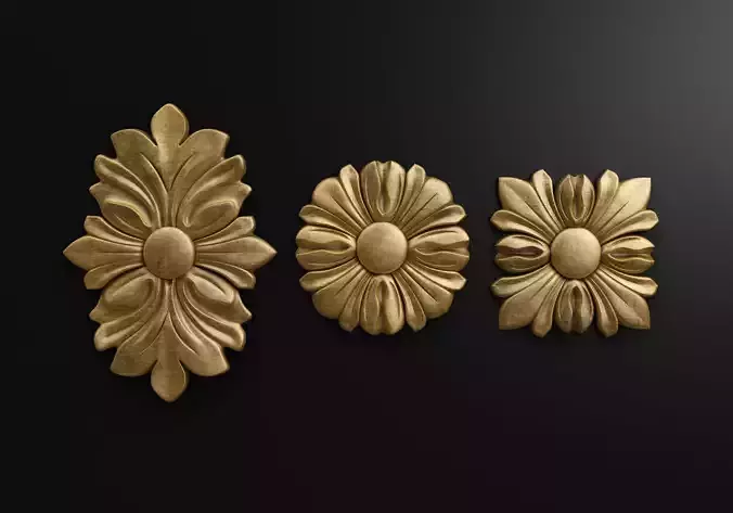 Carved rosette