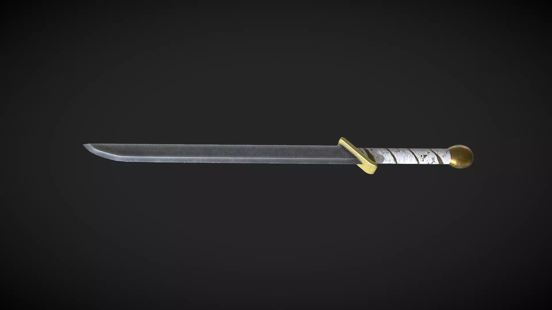 Sword Low-poly 3D model_0