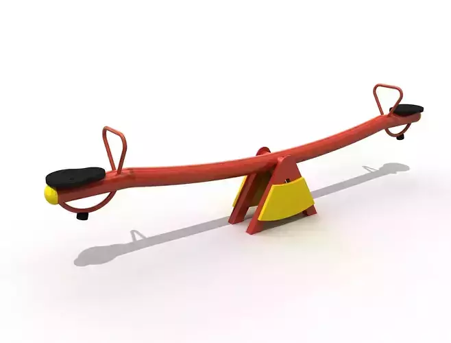 Kids Game Play Equipment 001 Metal Seesaw