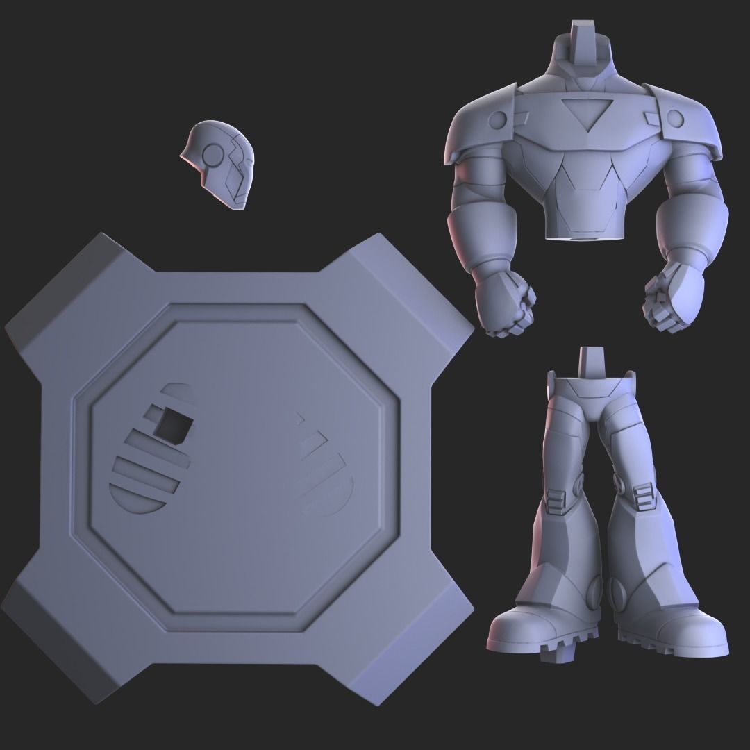 Ironman Cartoon Style 3D print model_3