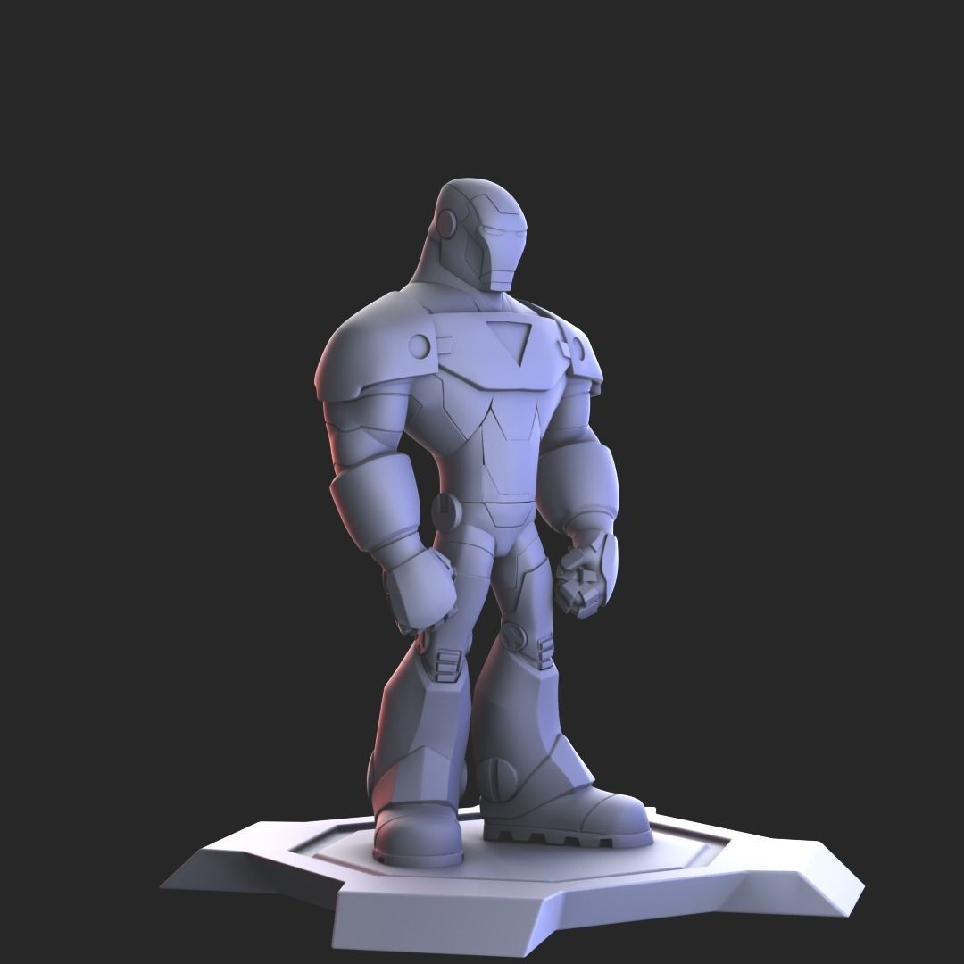 Ironman Cartoon Style 3D print model_2