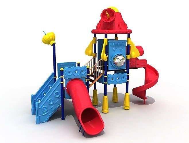3D Spaceship Metal Playpen 057 3D model
