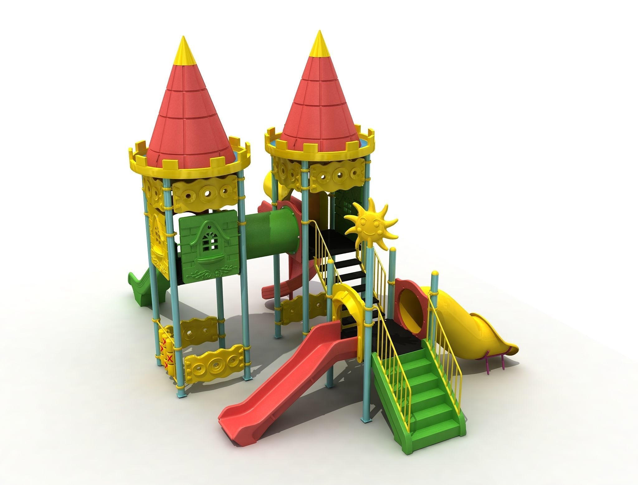  3D Polythene Playground 055 3D model_3