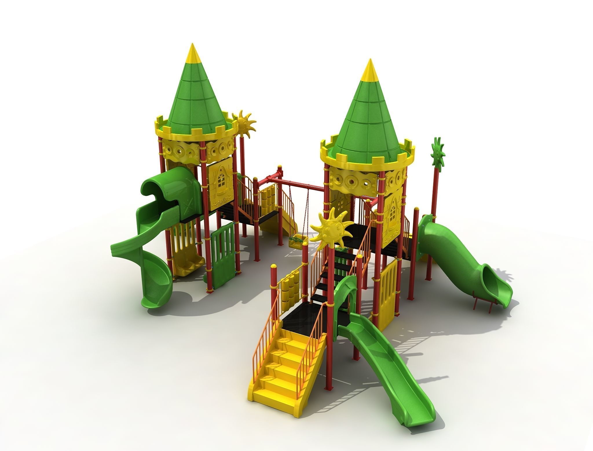  3D Polythene Playground 055 3D model_4