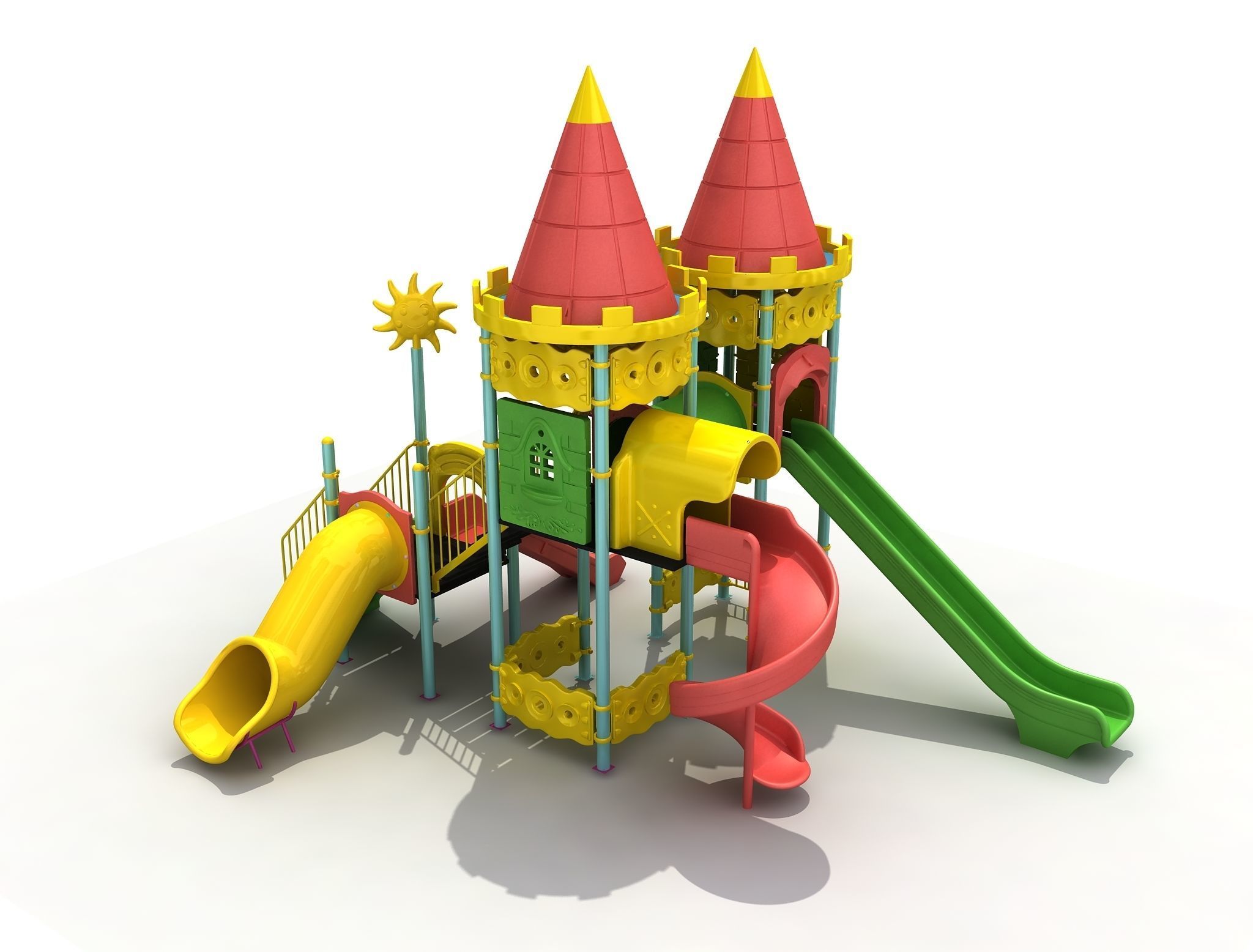  3D Polythene Playground 055 3D model_9