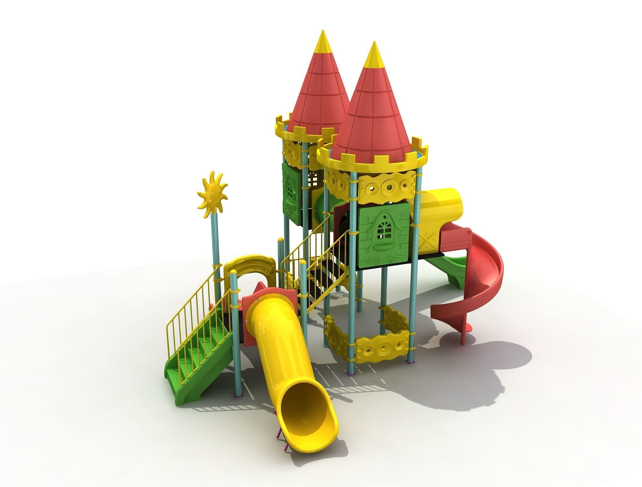  3D Polythene Playground 055 3D model_7
