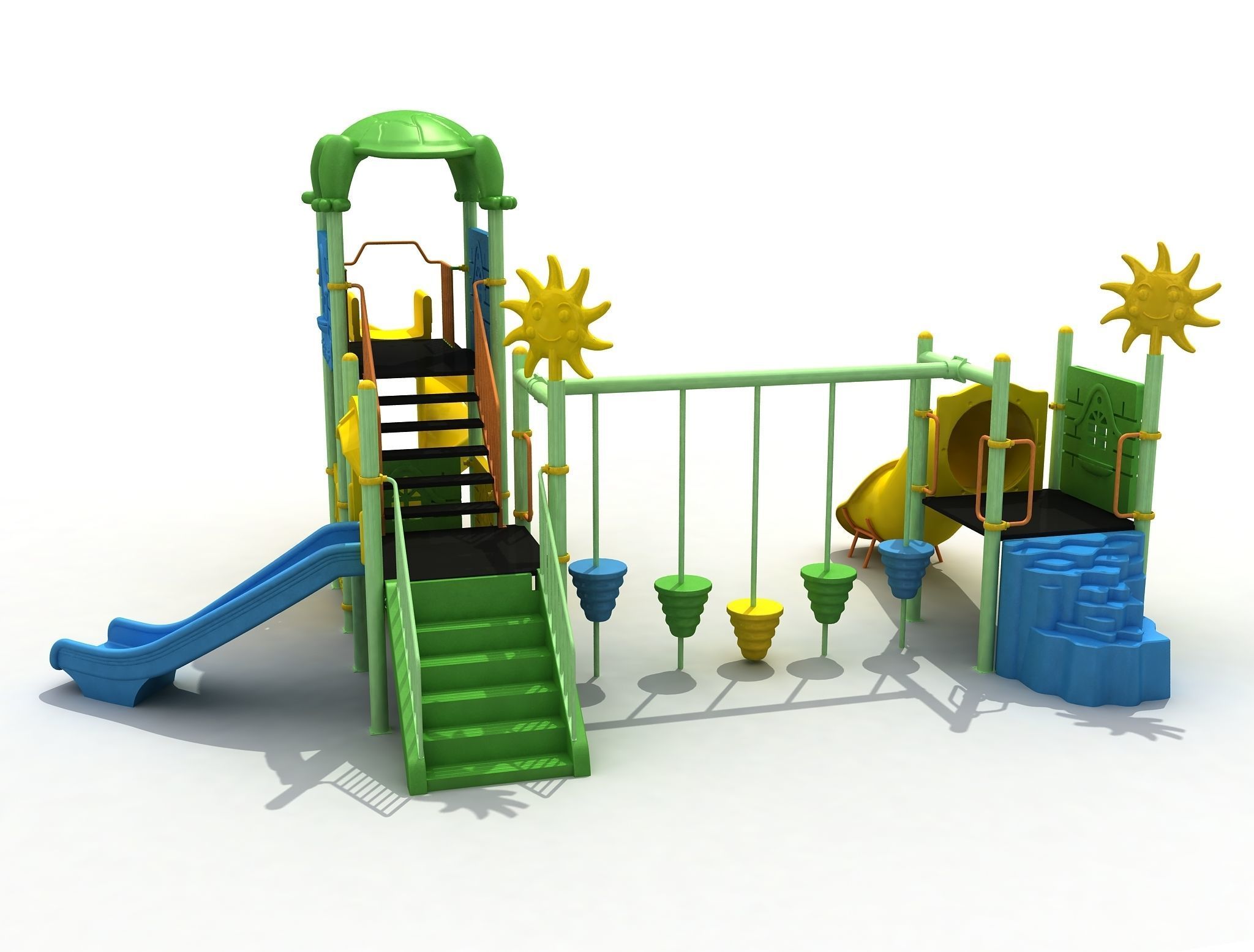 3D Metal Turtle Playpen 050 3D model_1