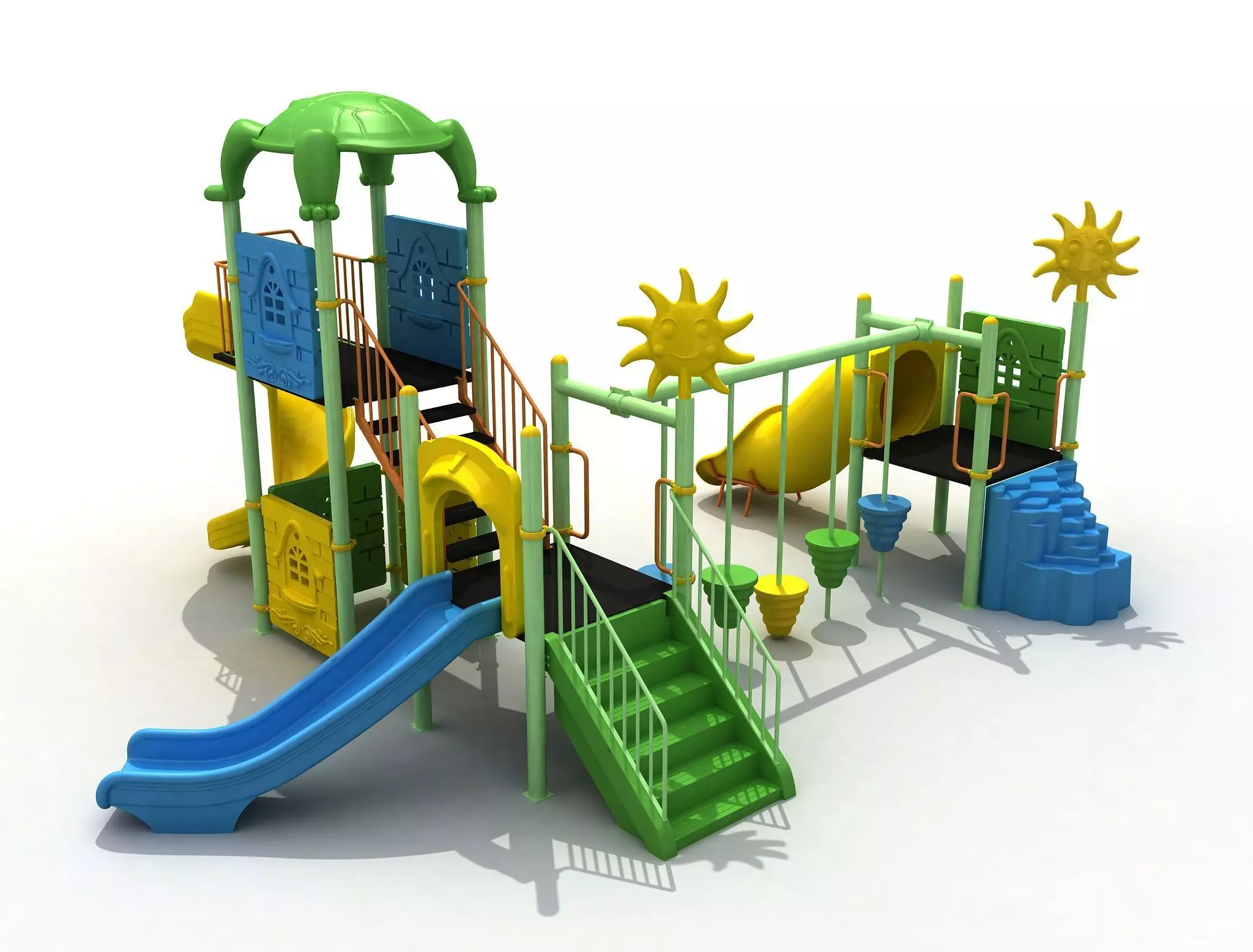 3D Metal Turtle Playpen 050 3D model_0