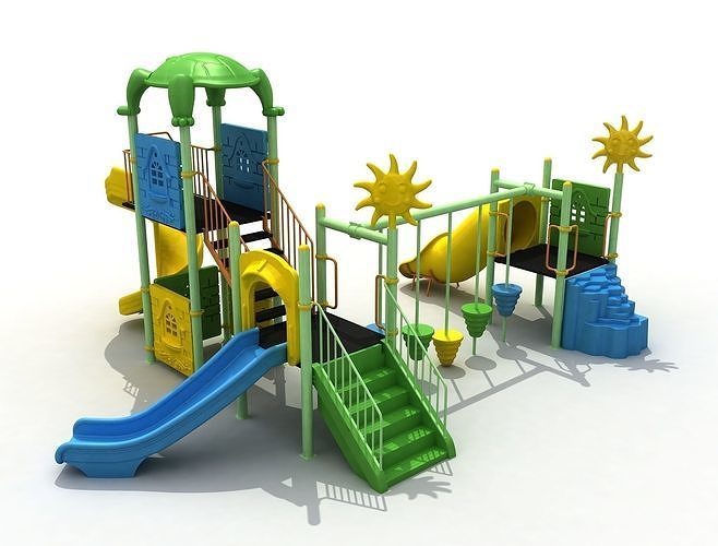  3D Metal Turtle Playpen 050 3D model