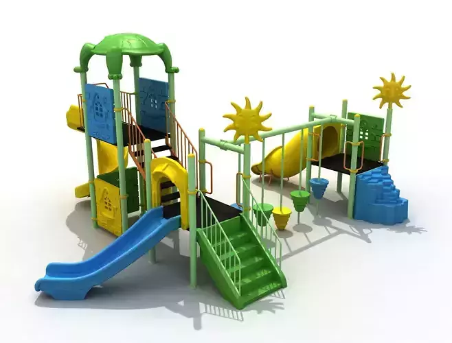  3D Metal Turtle Playpen 050