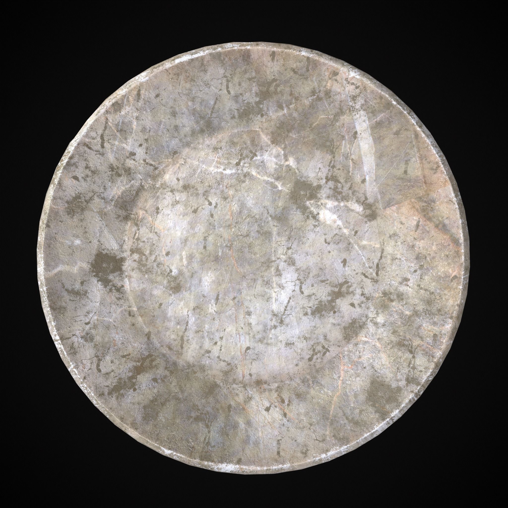 Garden Planter Variation Five Low-poly 3D model_5