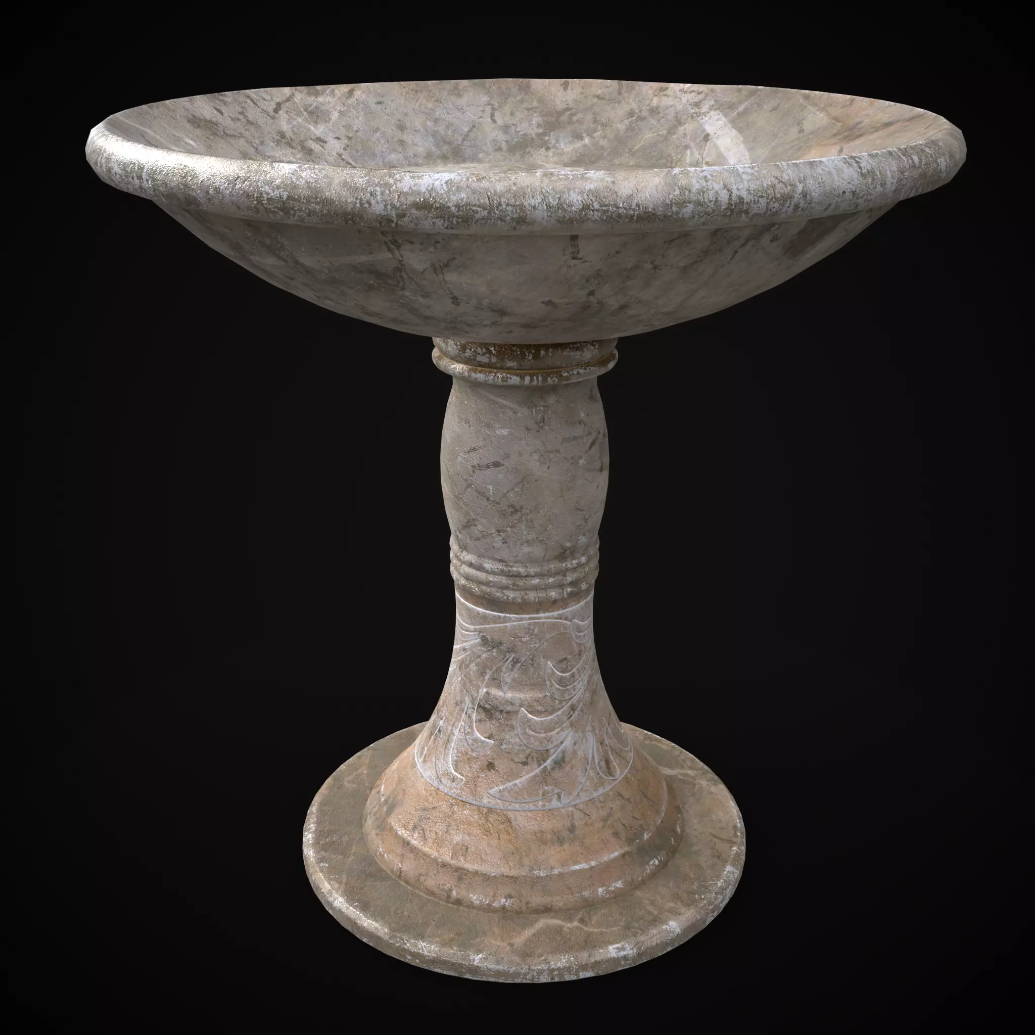 Garden Planter Variation Five Low-poly 3D model_0