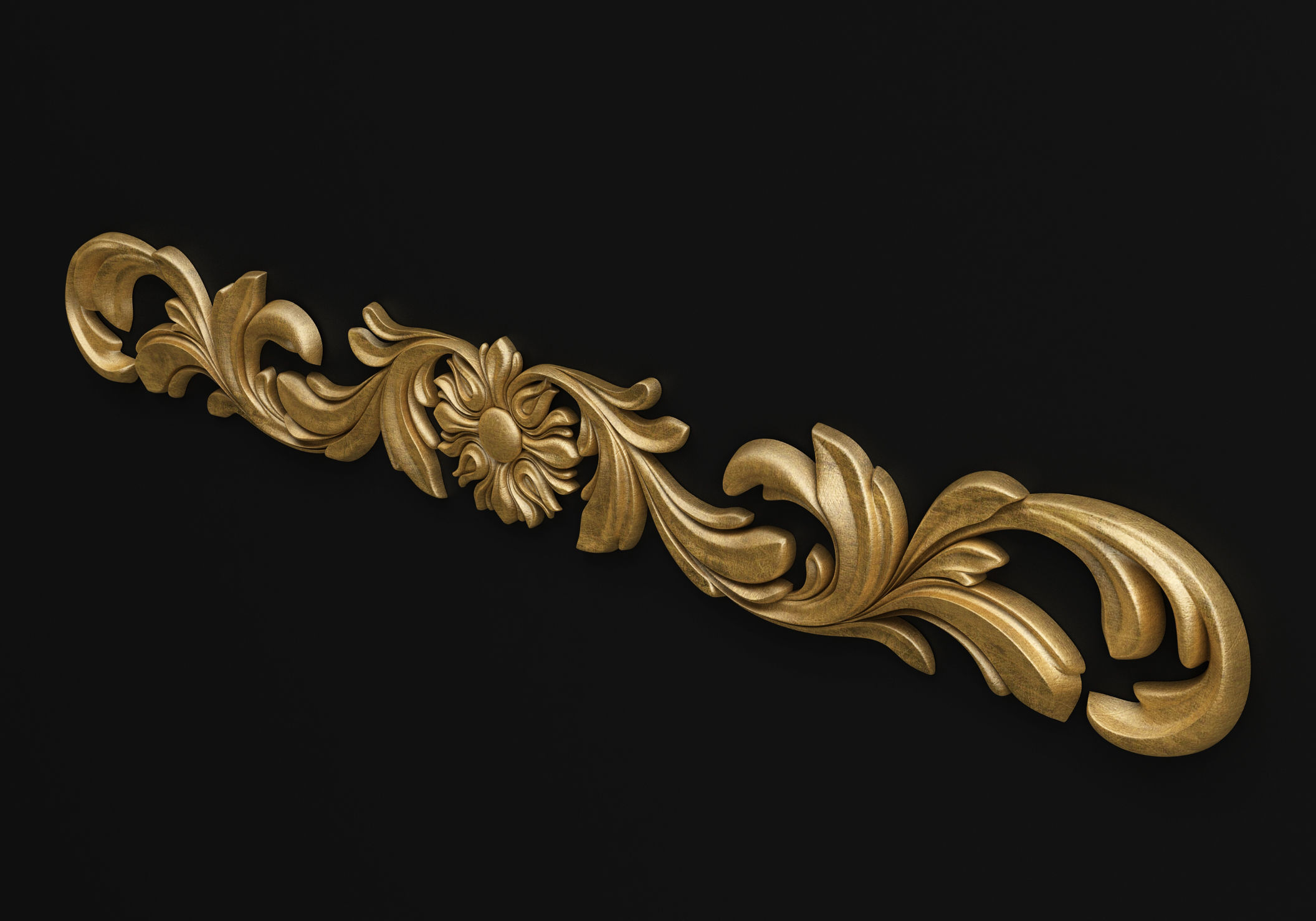 Carved decor 3D model_2