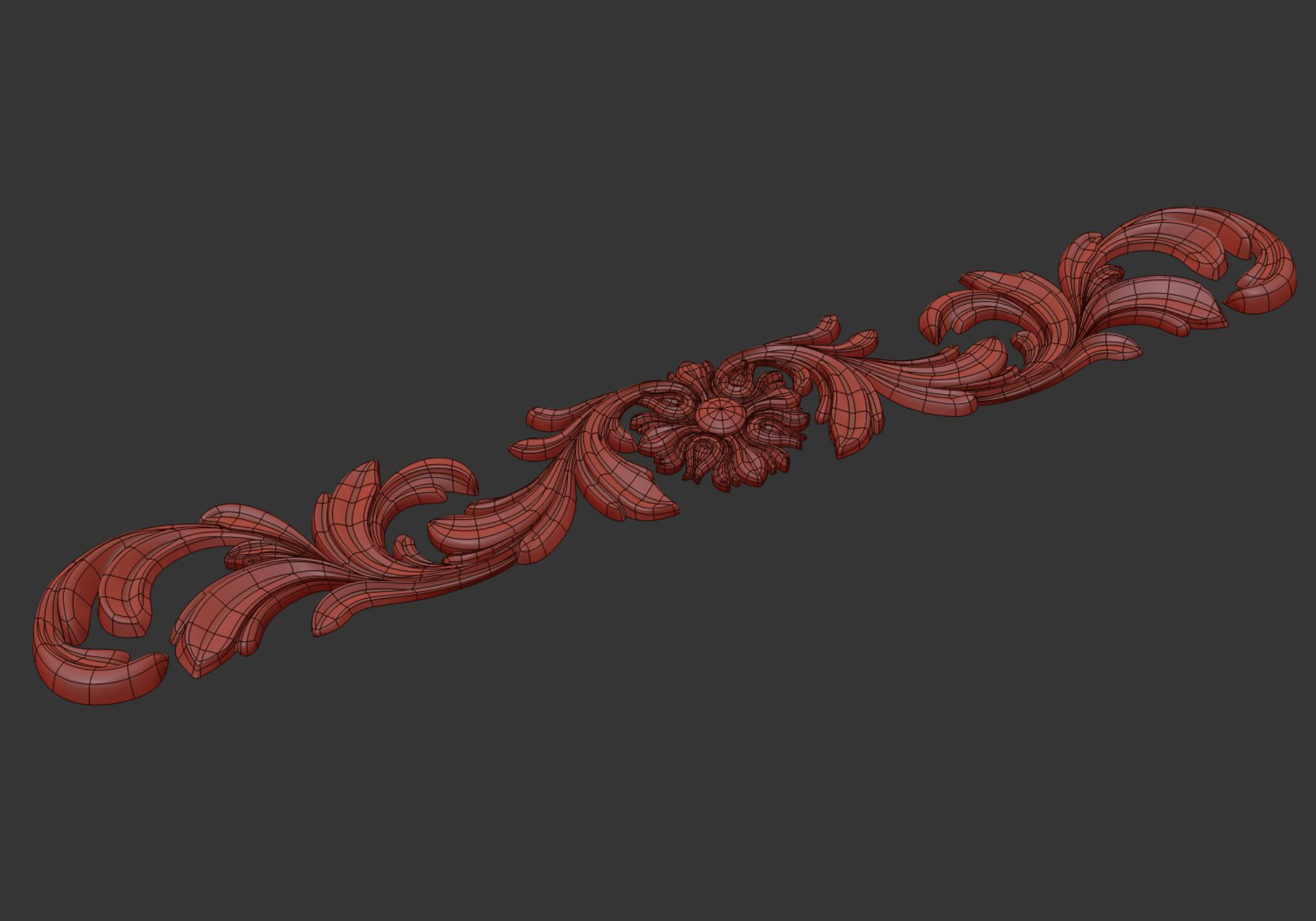 Carved decor 3D model_8